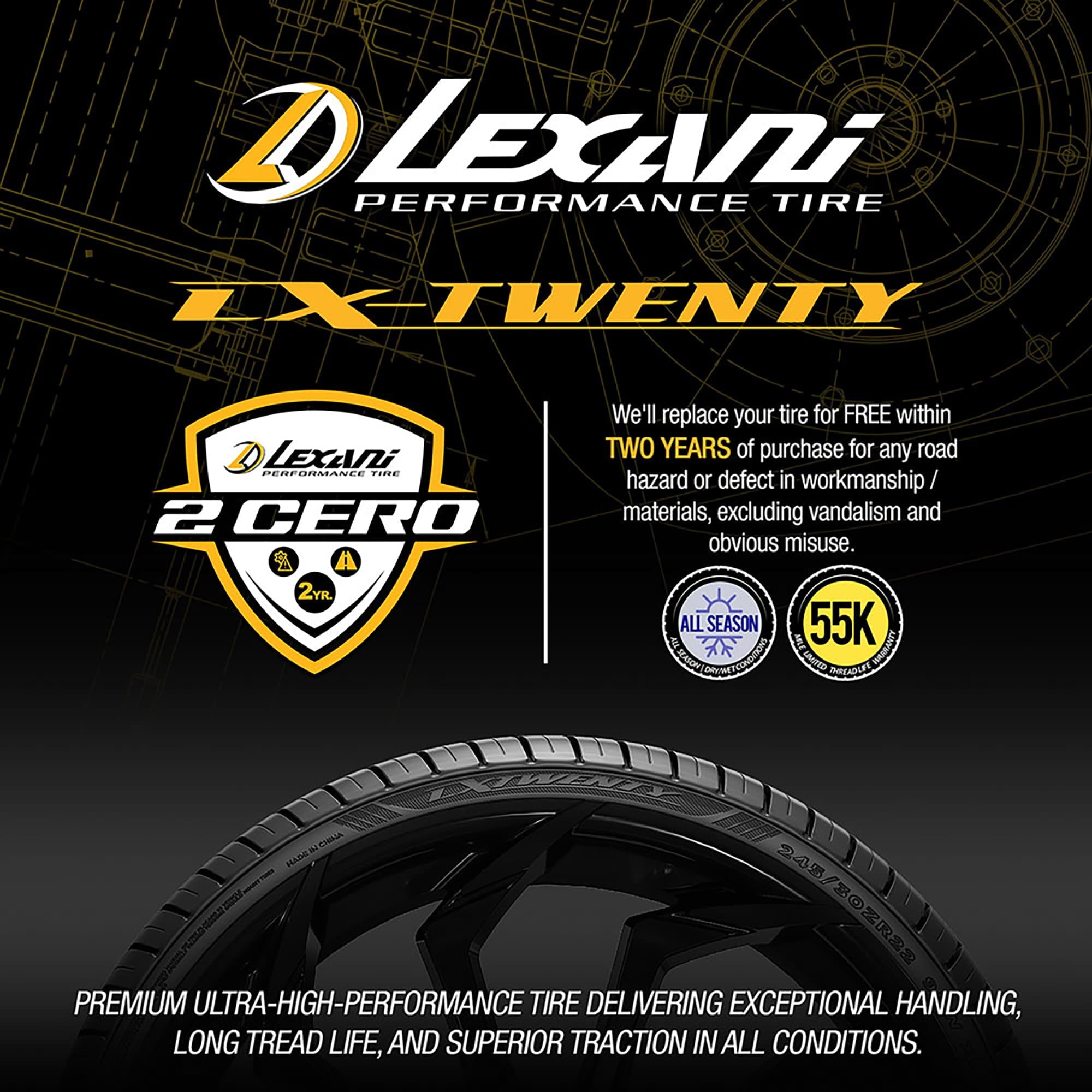 Lexani LX-Twenty Performance 275/35R21 103Y XL Passenger Tire