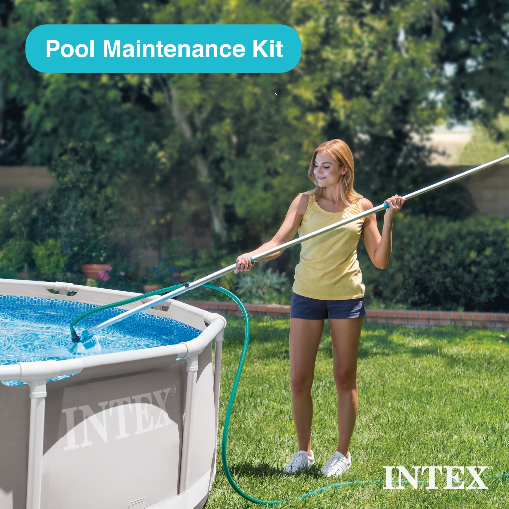 Intex 15ft x 48in Frame Swimming Pool Set w/ Pump and Filter Pump Cartridges