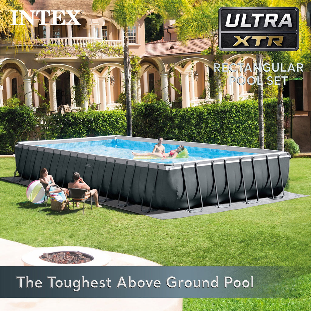 INTEX Ultra XTR 32ft x 16ft x 52in Above Ground Pool Set, Sand Filter Pump