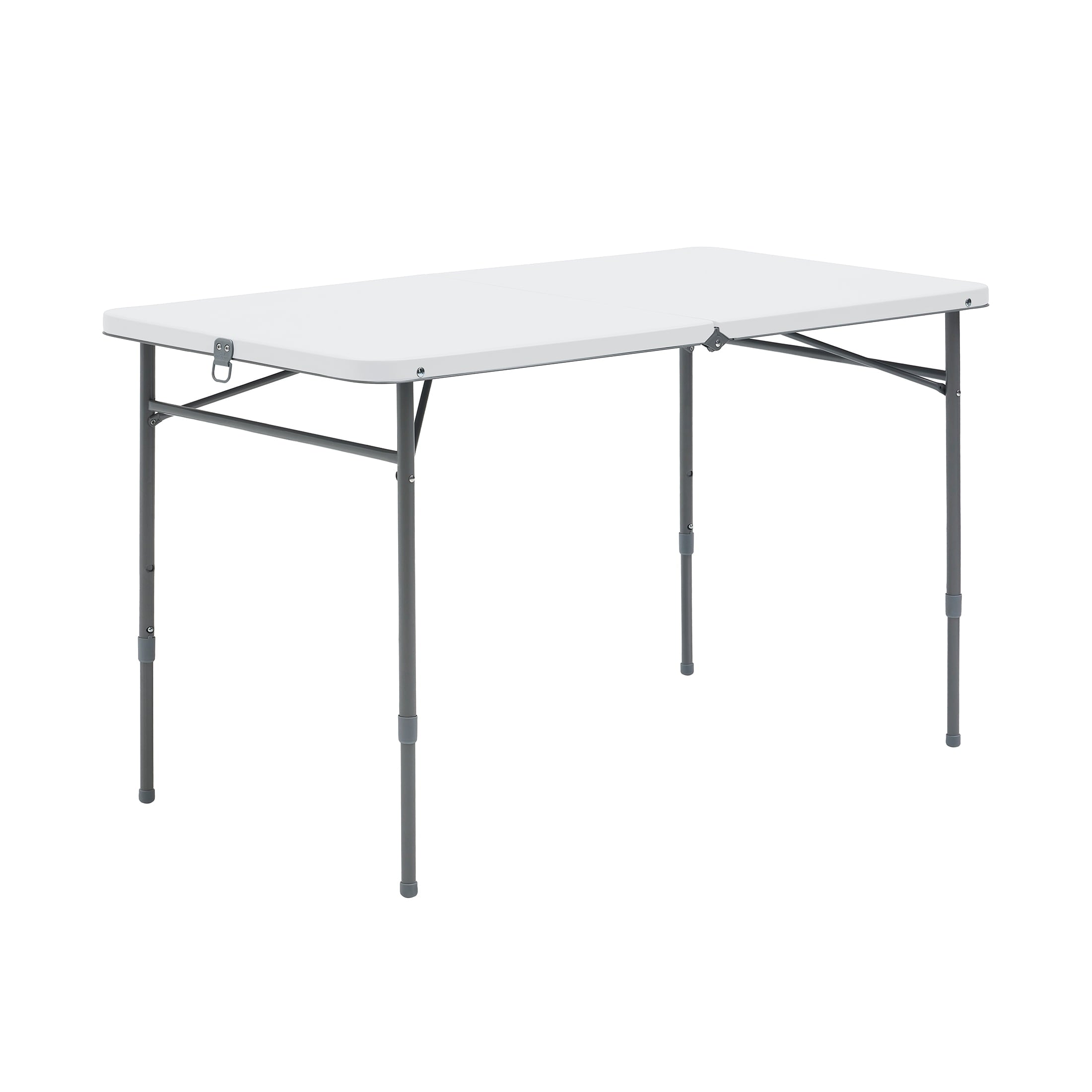 Mainstays 4' Adjustable Height Centerfold Folding Table, Black