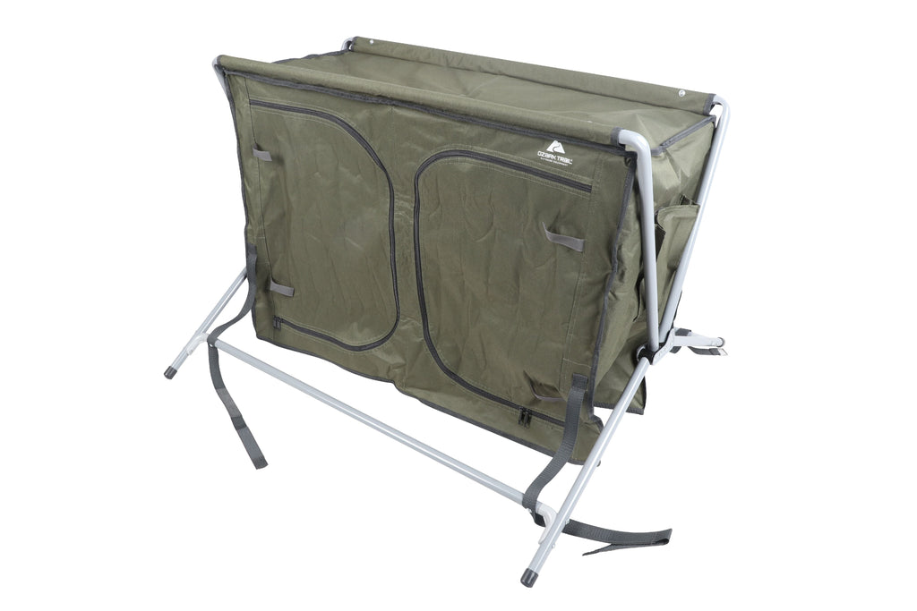 Ozark Trail Camping Table, Gray, 34.2Wx19.6Dx31.5H, New