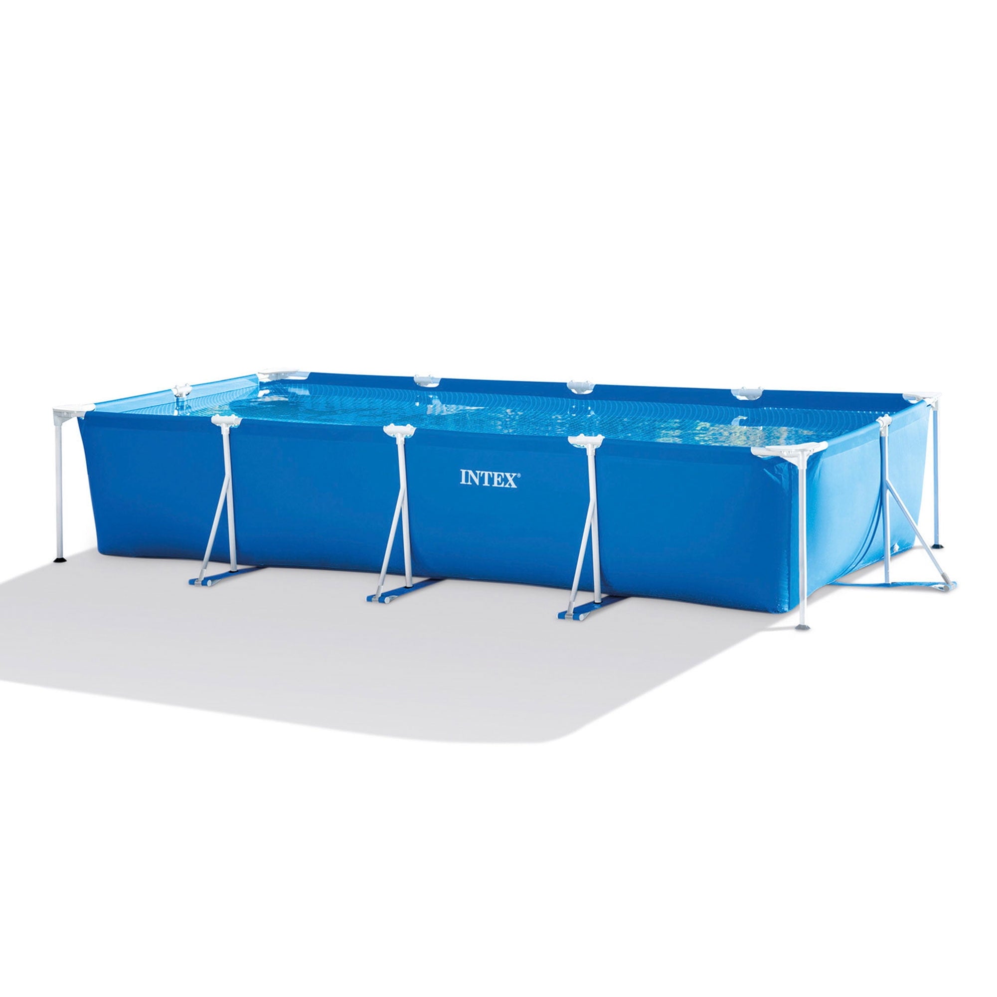 Intex 14.75' x 33 Rectangular Frame Above Ground Outdoor Swimming Pool