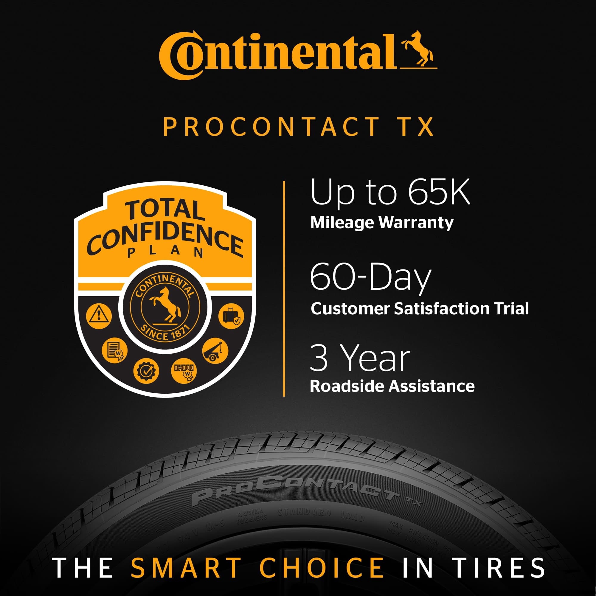 Continental ProContact TX All Season 235/60R18 103H Passenger Tire