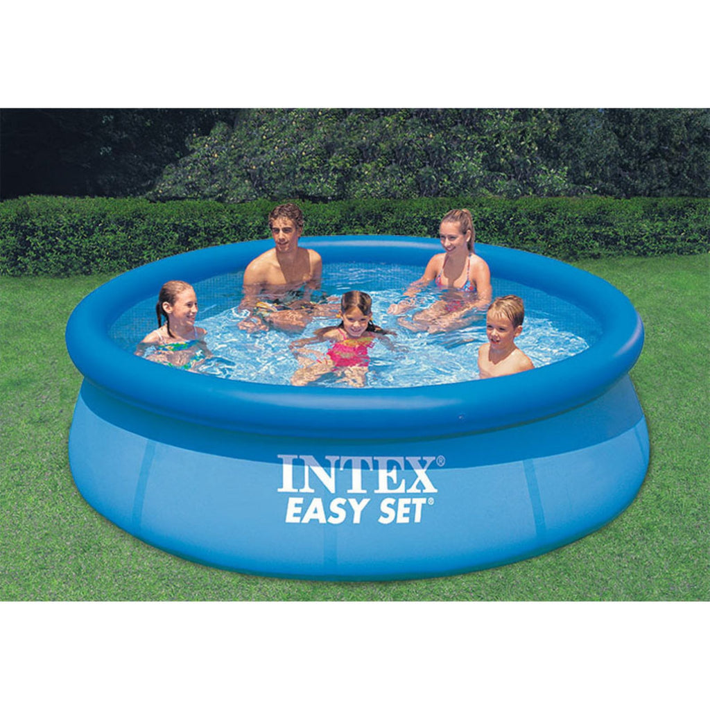 Intex 8 foot x 24 inch Easy Set Round Above Ground  Swimming Pool with Filter Pump, 28107EH