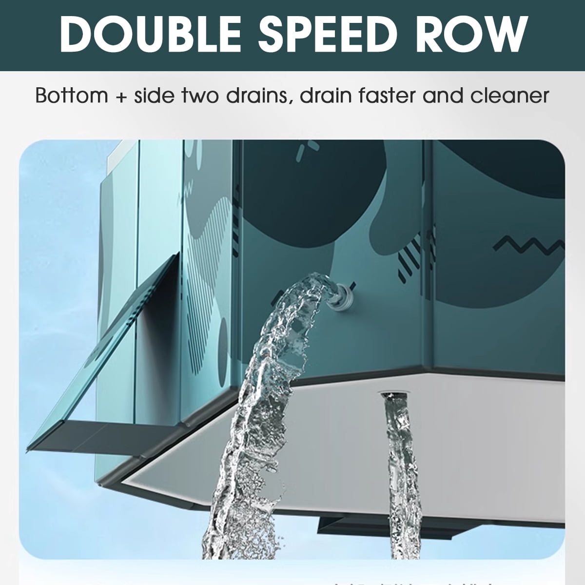 JieC 118Foldable Swimming Pool for Home Use, Easy to Place and Store Large Capacity Pool, for Yard, Garden, Patio,Green