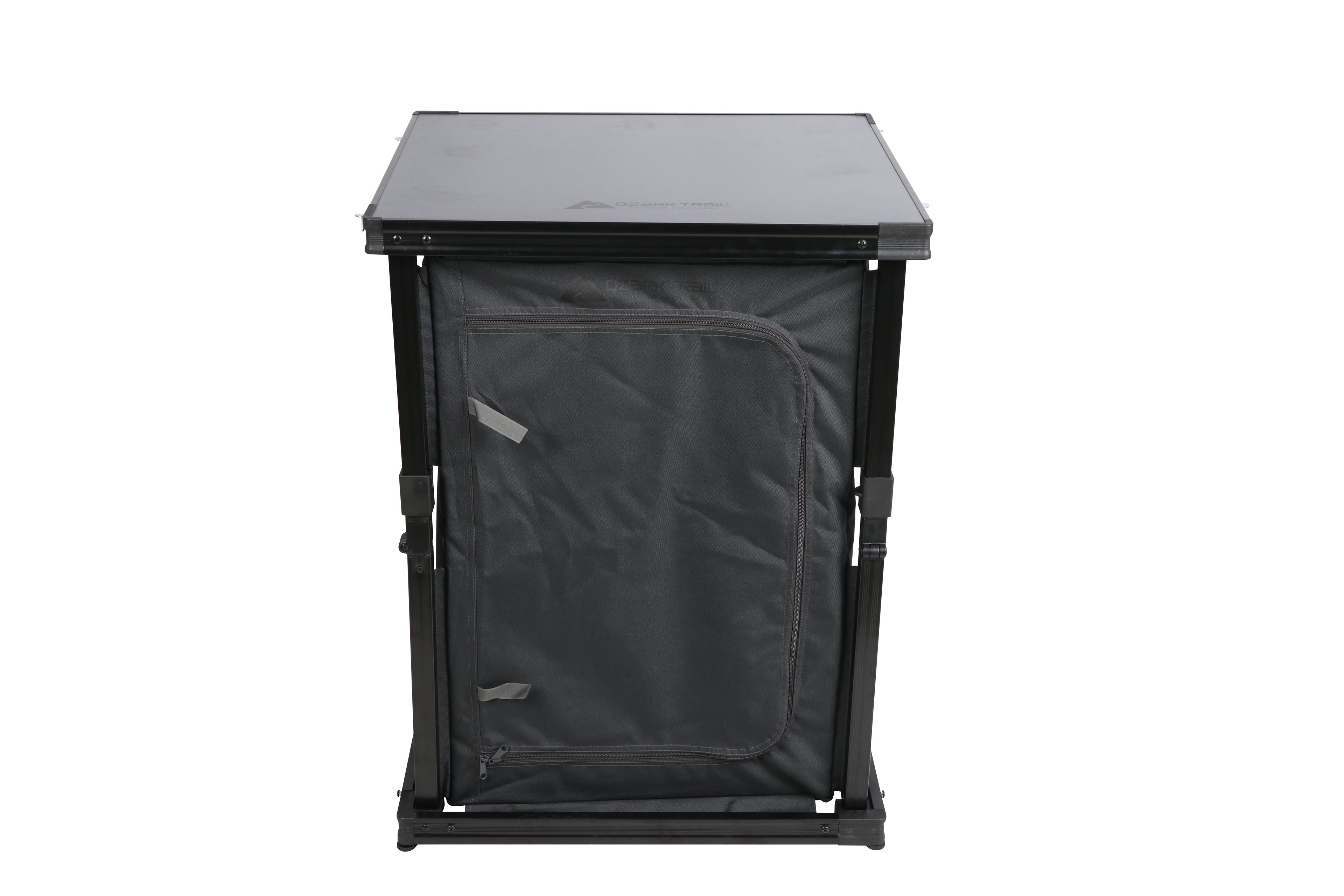 Ozark Trail Kitchen Organizer Hardtop Table, Gray, 23 x 20 x 31