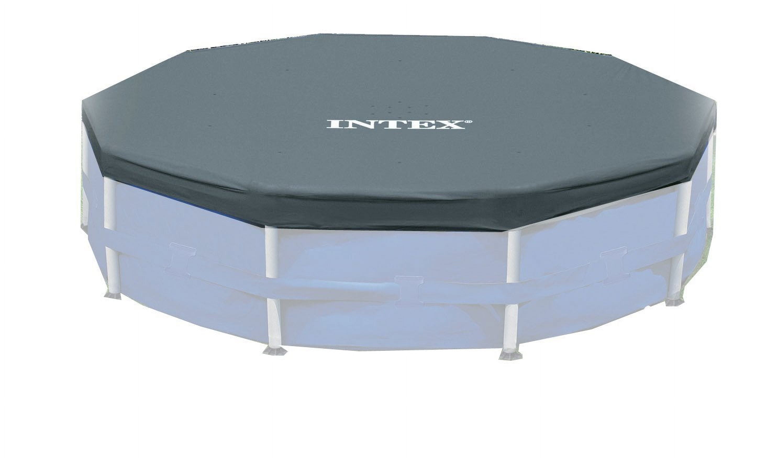 Intex 12 Ft x 30 Inches Metal Frame Set Above Ground Swimming Pool with Filter & Cover