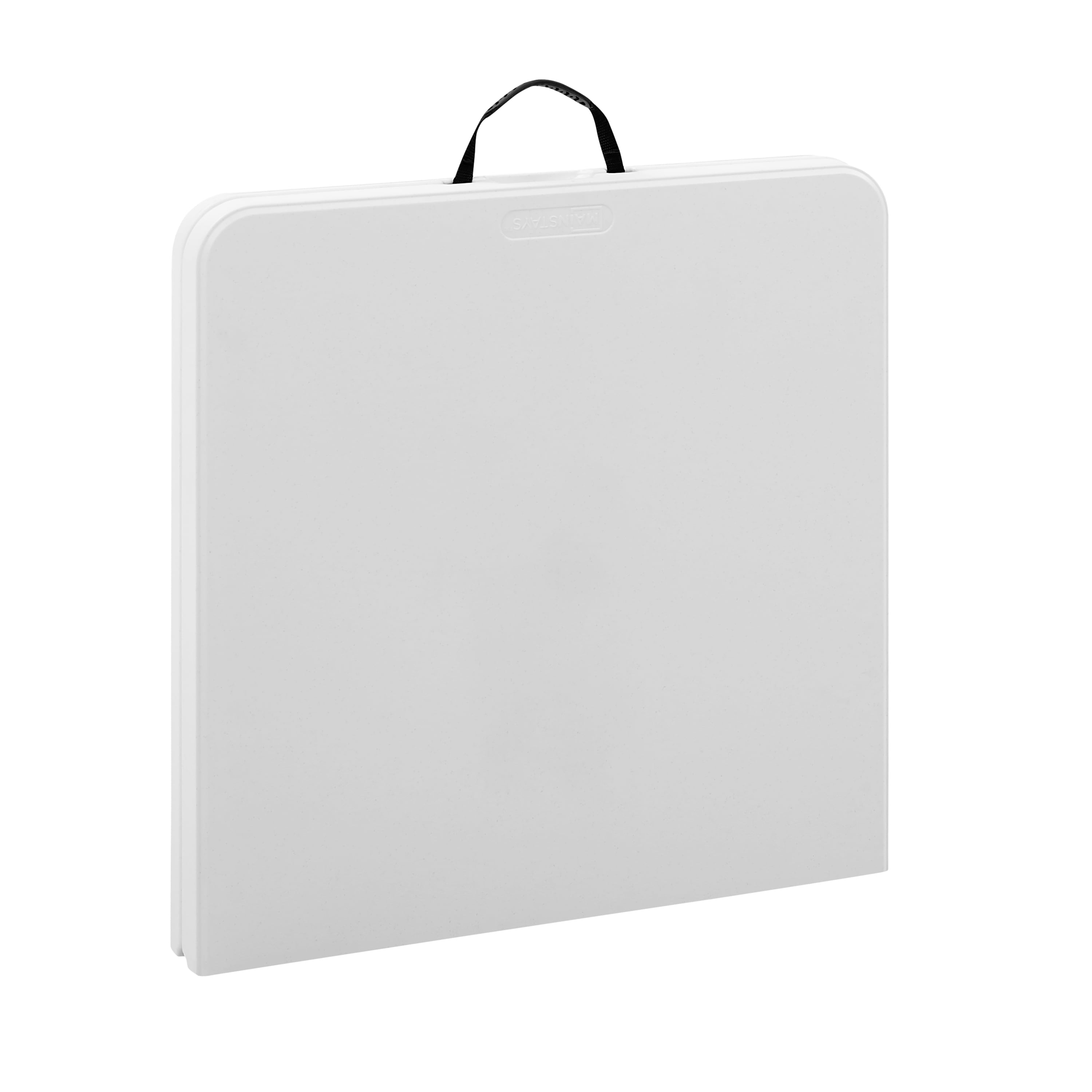 Mainstays 4' Adjustable Height Centerfold Folding Table, White
