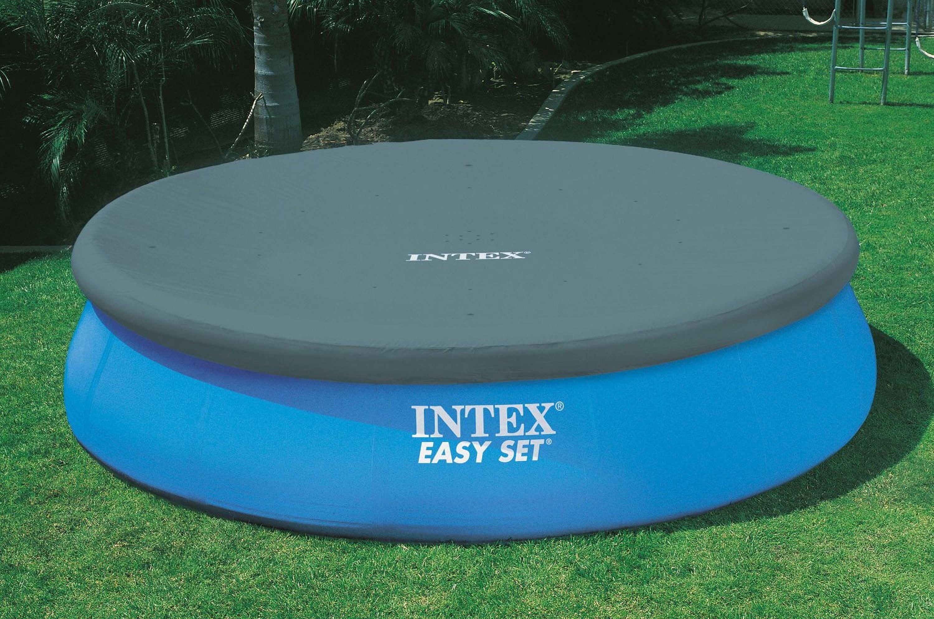 Intex 8 foot x 24 inch Easy Set Round Above Ground  Swimming Pool with Filter Pump, 28107EH