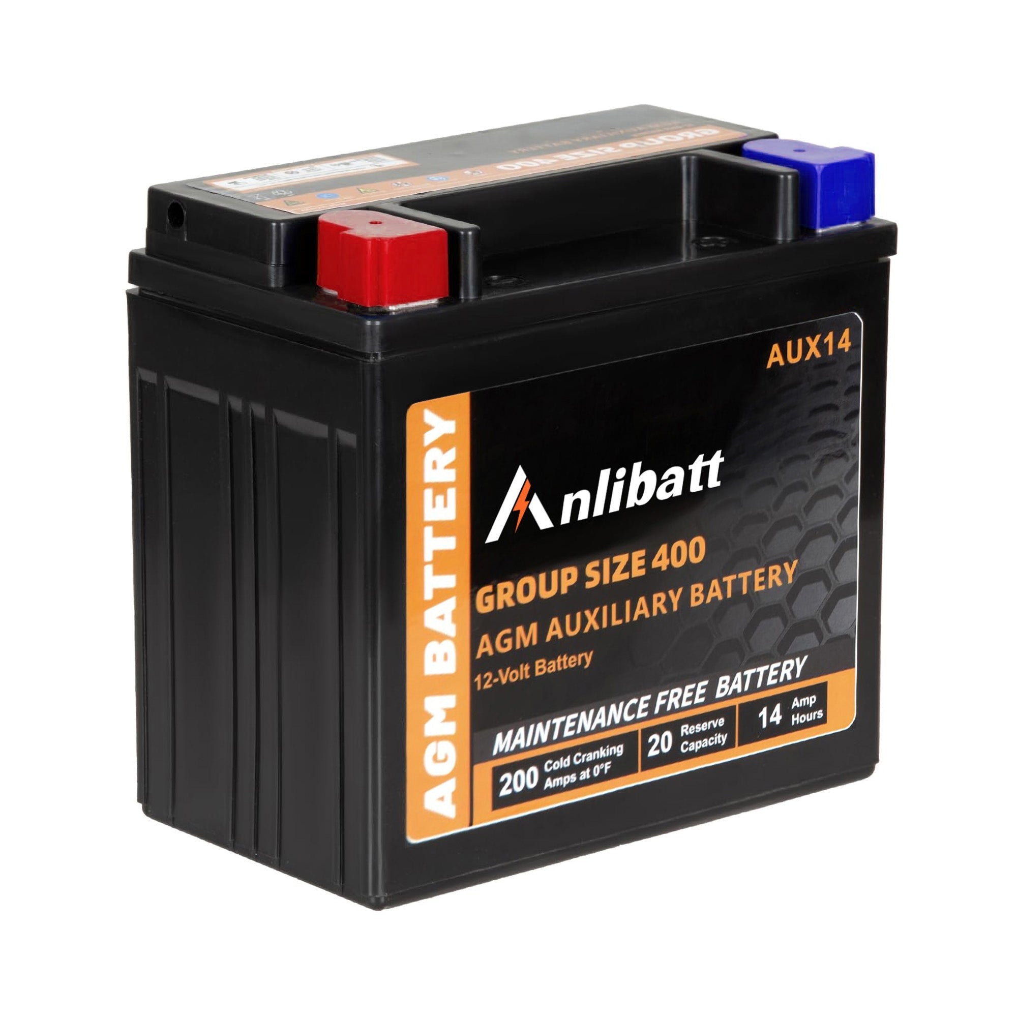 Anlibatt BCI Group 48 Battery, AGM 12 Volt Rechargeable Automotive Batteries for Car, H6 760CCA 70Ah 120RC, Maintenance Free