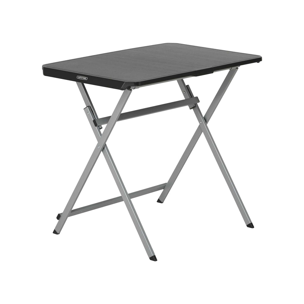 Lifetime 30-Inch Rectangle Folding Table, Light Commercial Grade, Indoor/Outdoor, Black