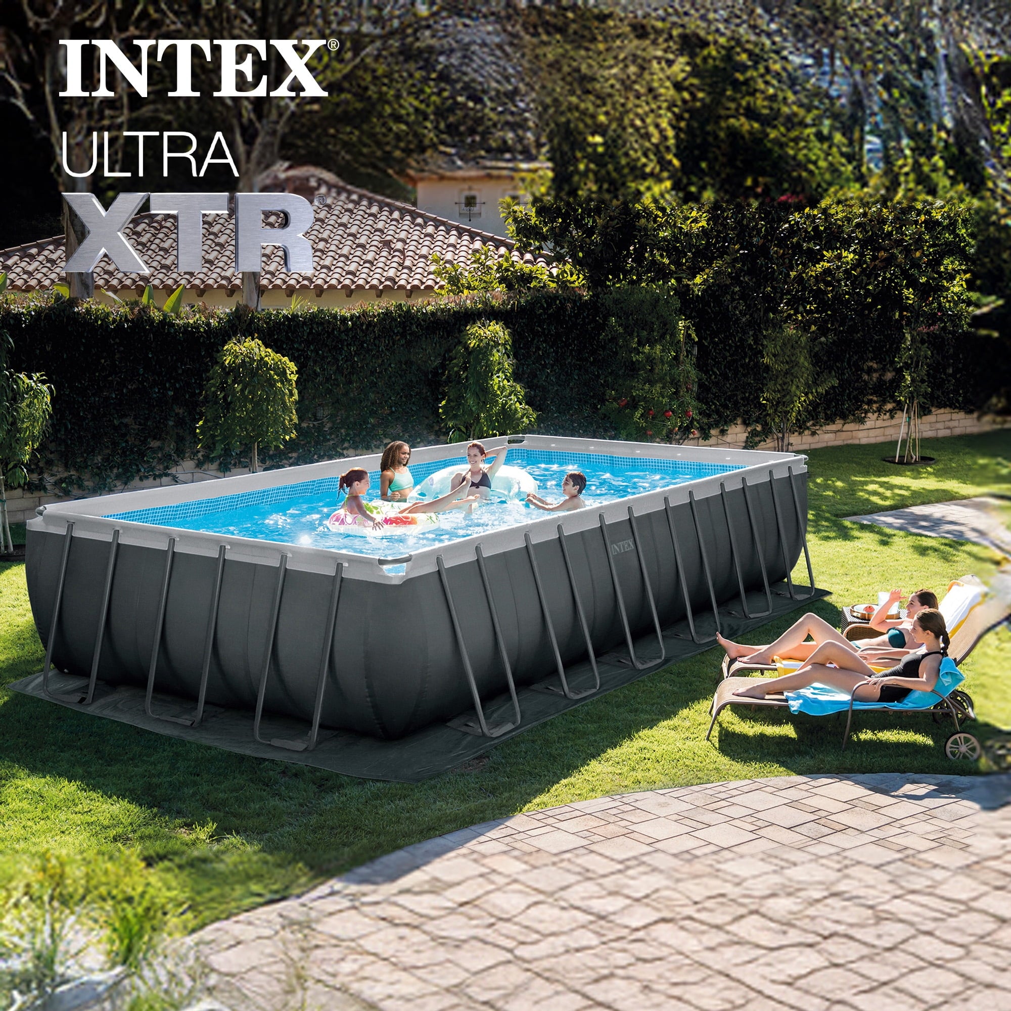 INTEX 24ft x 12ft x 52in Ultra XTR Above Ground Pool & OptiFlow 50lb Pool Filter Sand