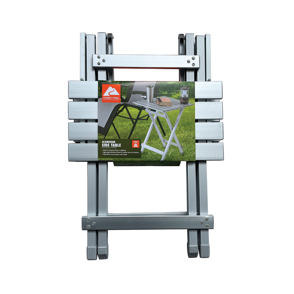 Ozark Trail Aluminum Camping Table, Silver