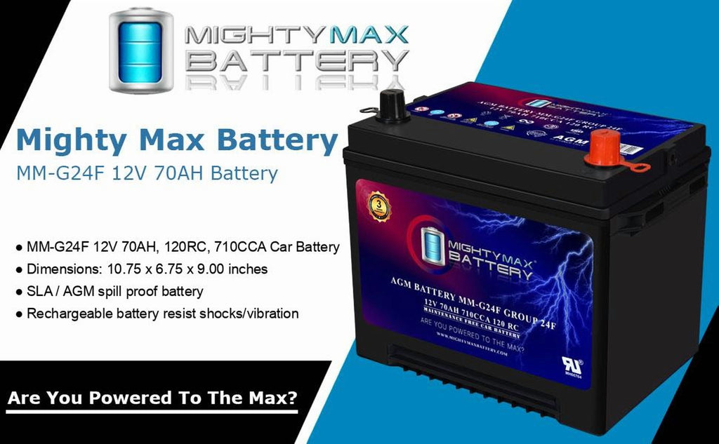 MM-H5 Start and Stop Car BCI Group Size 47 12V 60 AH, 100RC, 680 CCA Rechargeable AGM Car Battery