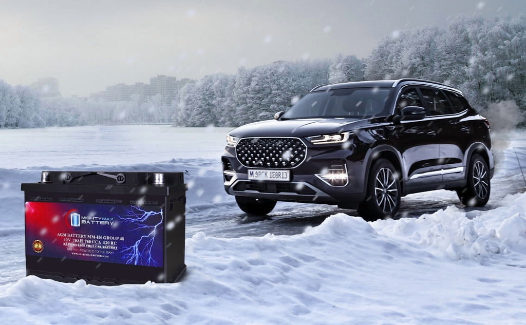MM-H5 Start and Stop Car BCI Group Size 47 12V 60 AH, 100RC, 680 CCA Rechargeable AGM Car Battery