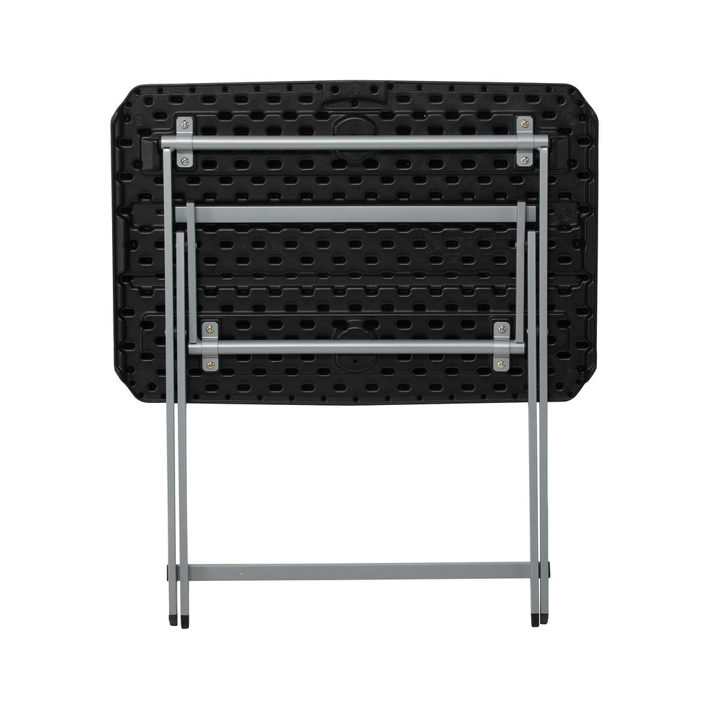 Lifetime 30-Inch Rectangle Folding Table, Light Commercial Grade, Indoor/Outdoor, Black