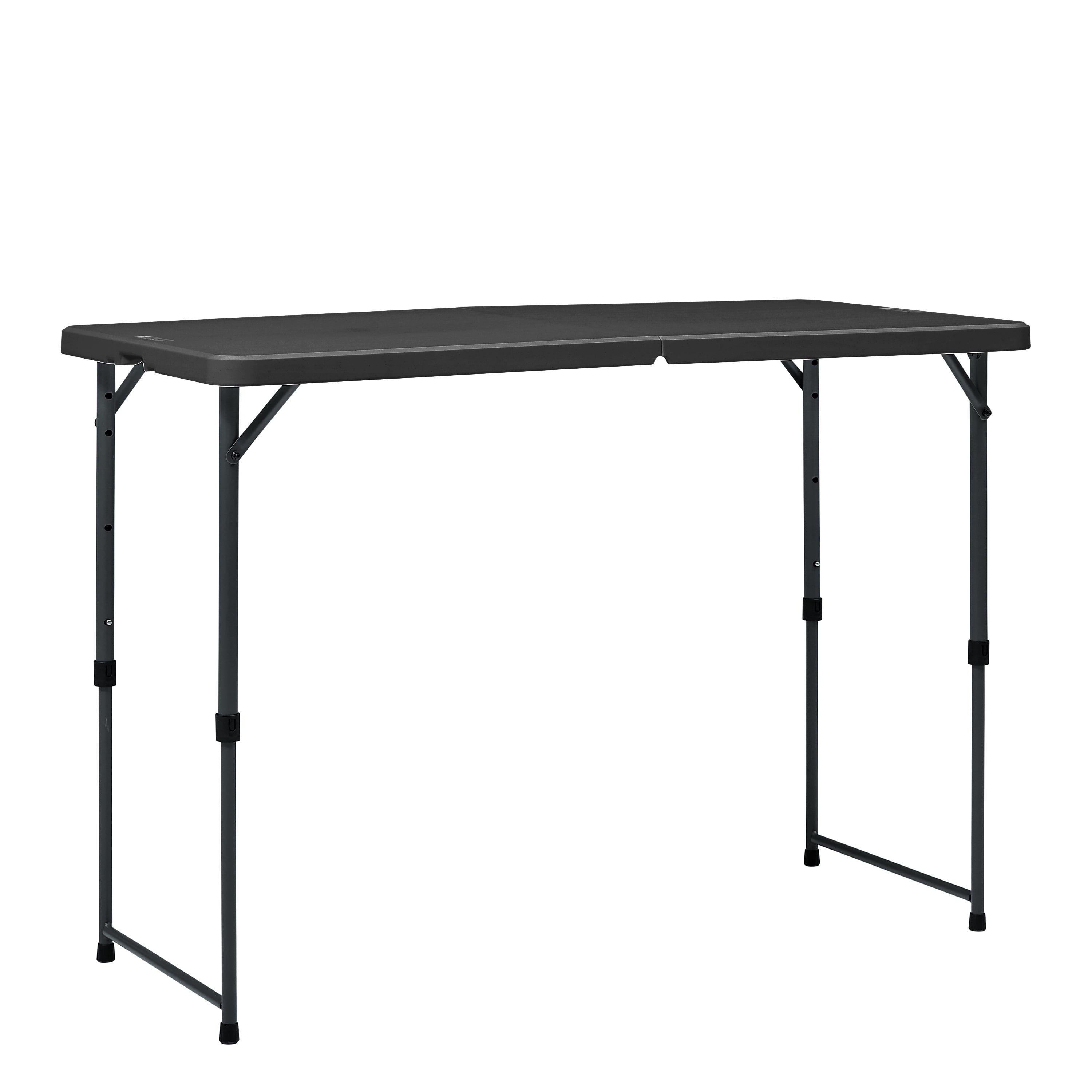 Mainstays 4' Adjustable Height Centerfold Folding Table, White
