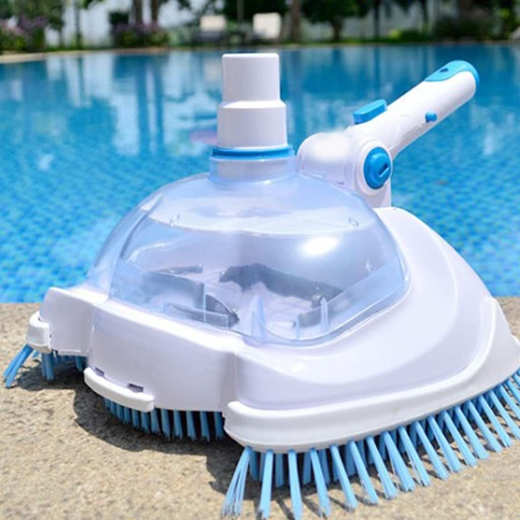 Cleaning Supplies 1 — Swimming Pool Vacuum Brush Head Manual Handheld Cleaning Tool for Pool White Vacuum Accessories for Filtration and Debris Removal, 27x20 cm, White
