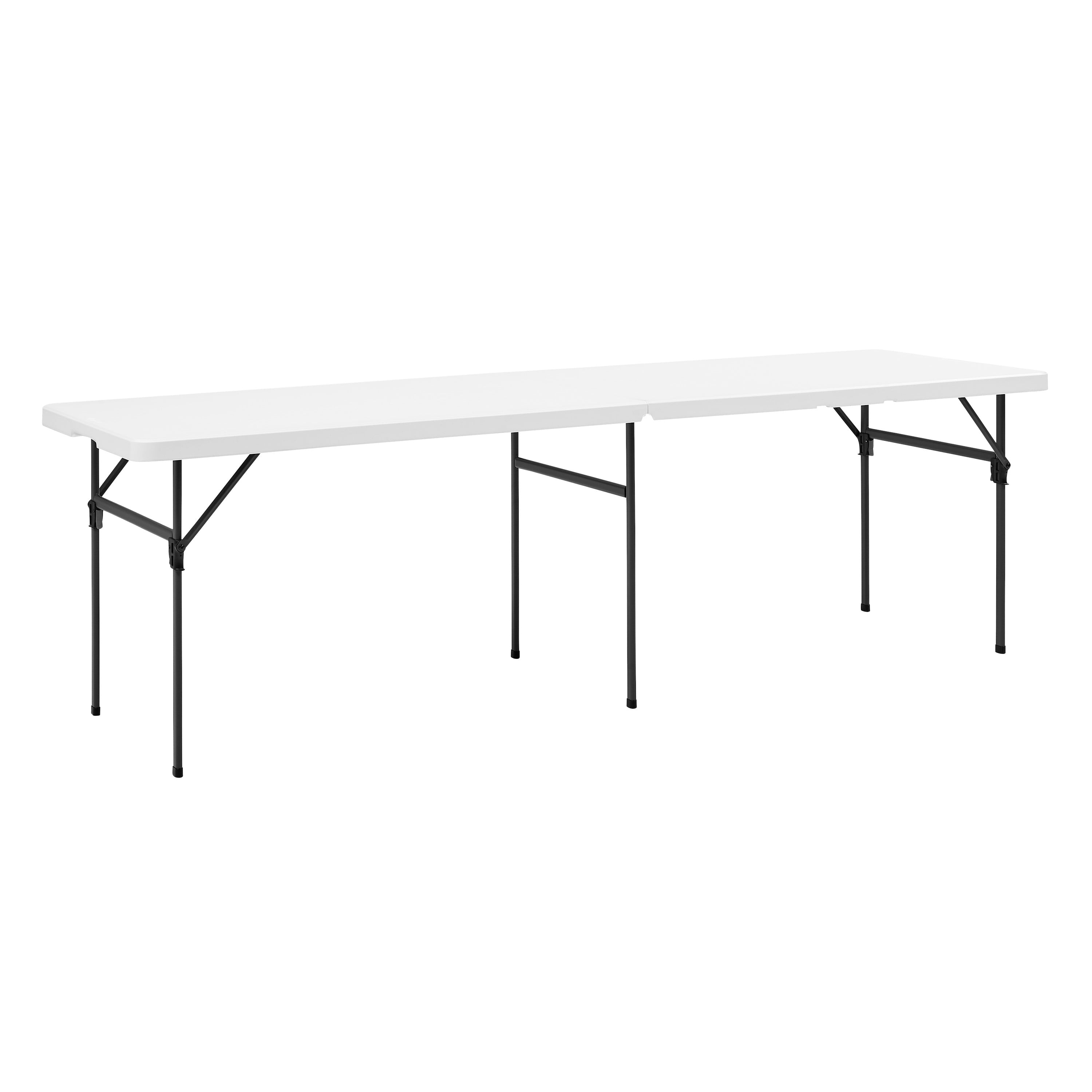 Mainstays 8' Rectangle Centerfold Folding Table, White