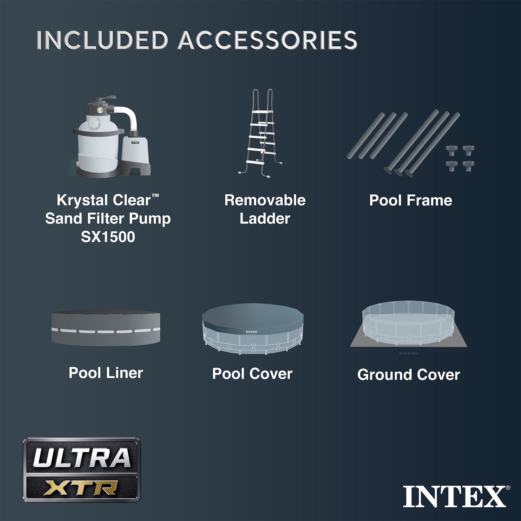 INTEX Ultra XTR 16ft x 48in Above Ground Swimming Pool Set w/ Filter Pump