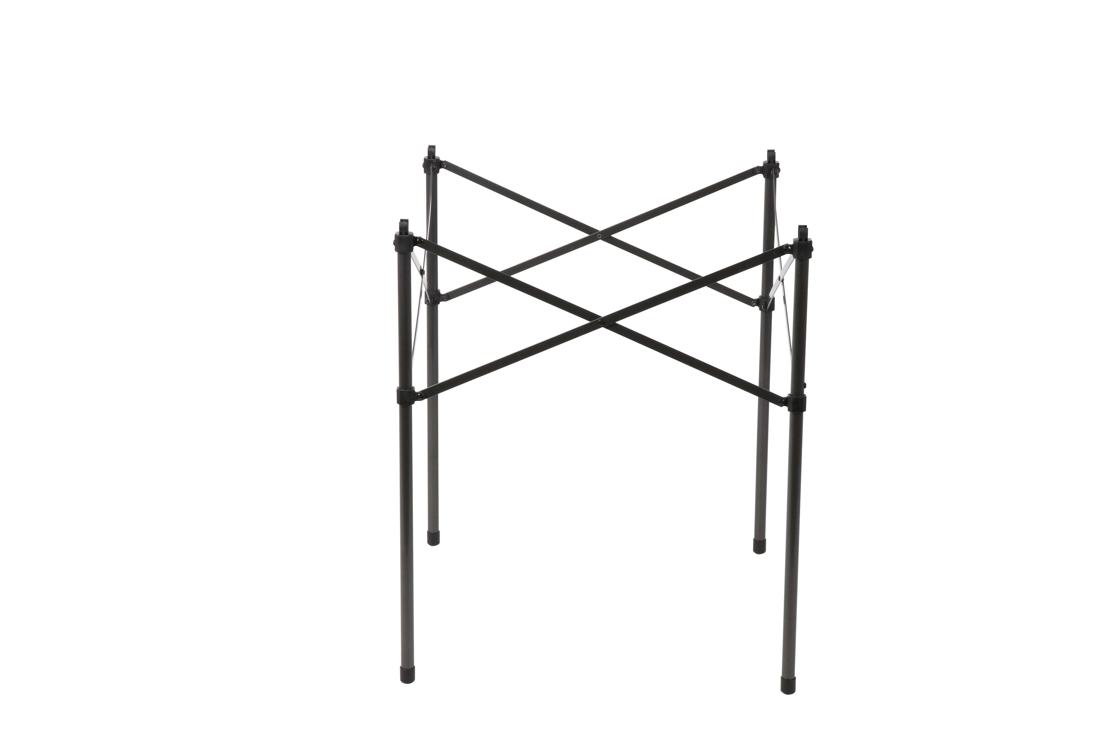 Ozark Trail Hazel Creek Square Folding Aluminum Roll-Top Camp Table, Brown