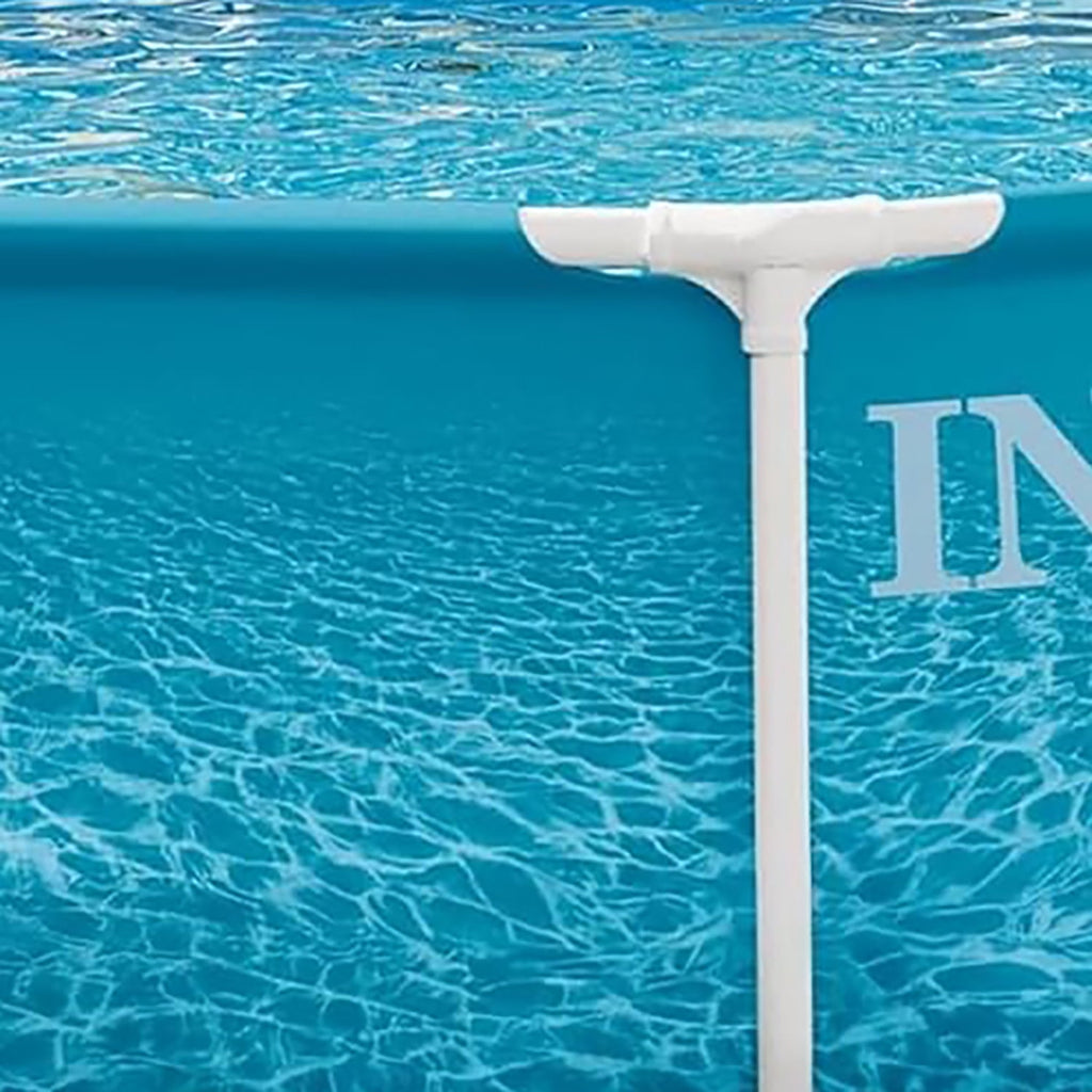 Intex: Beachside Metal Frame Pool - 10' x 30 - Above Ground Swimming, Puncture-Rust Resistant, T-Joint Setup, Family Water Play, 1185 Gal, 28206EP