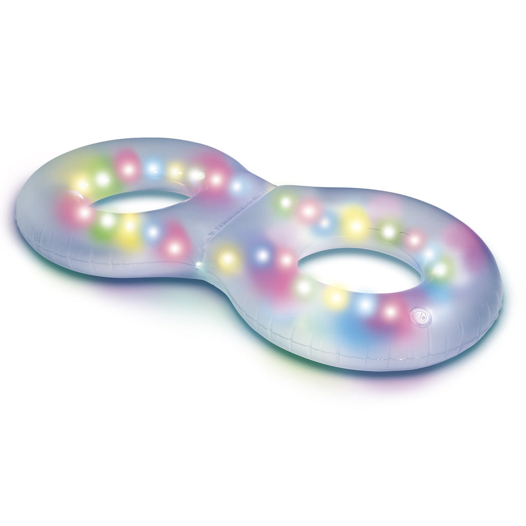 Coleman Steel Pro 12 ft. x 33 in. Round Metal Frame Above Ground Pool Set Including LED Floats