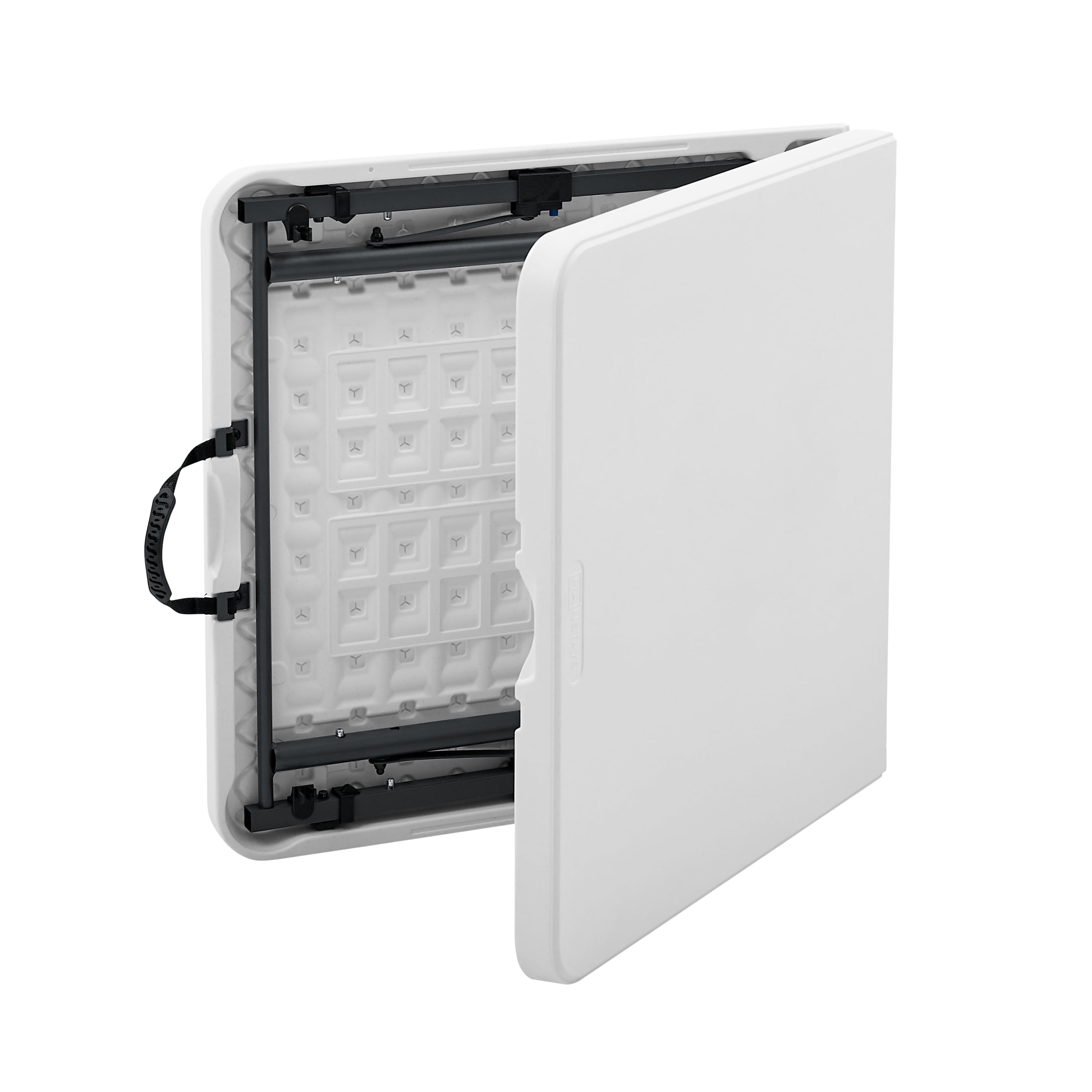 Mainstays 4' Adjustable Height Centerfold Folding Table, White