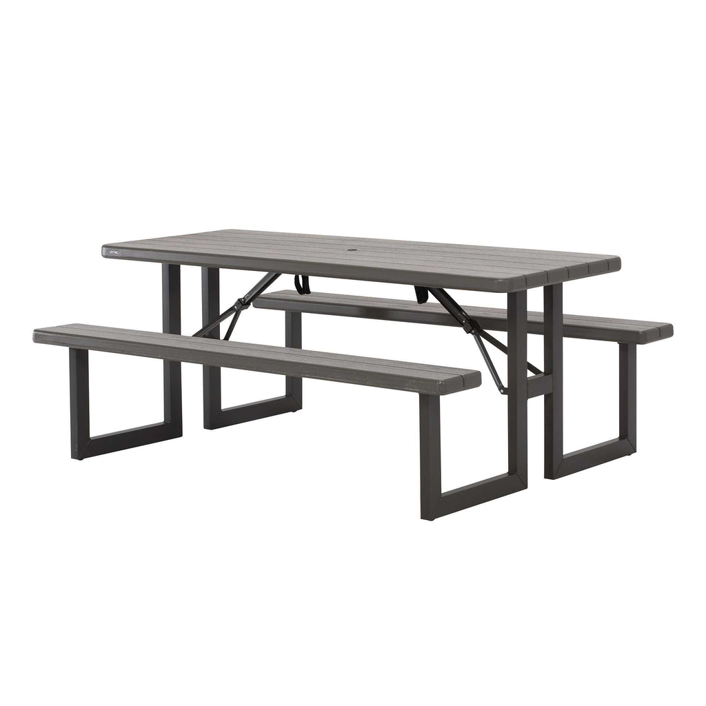 Lifetime 6-Foot Craftsman Outdoor Polyethylene Folding Picnic Table