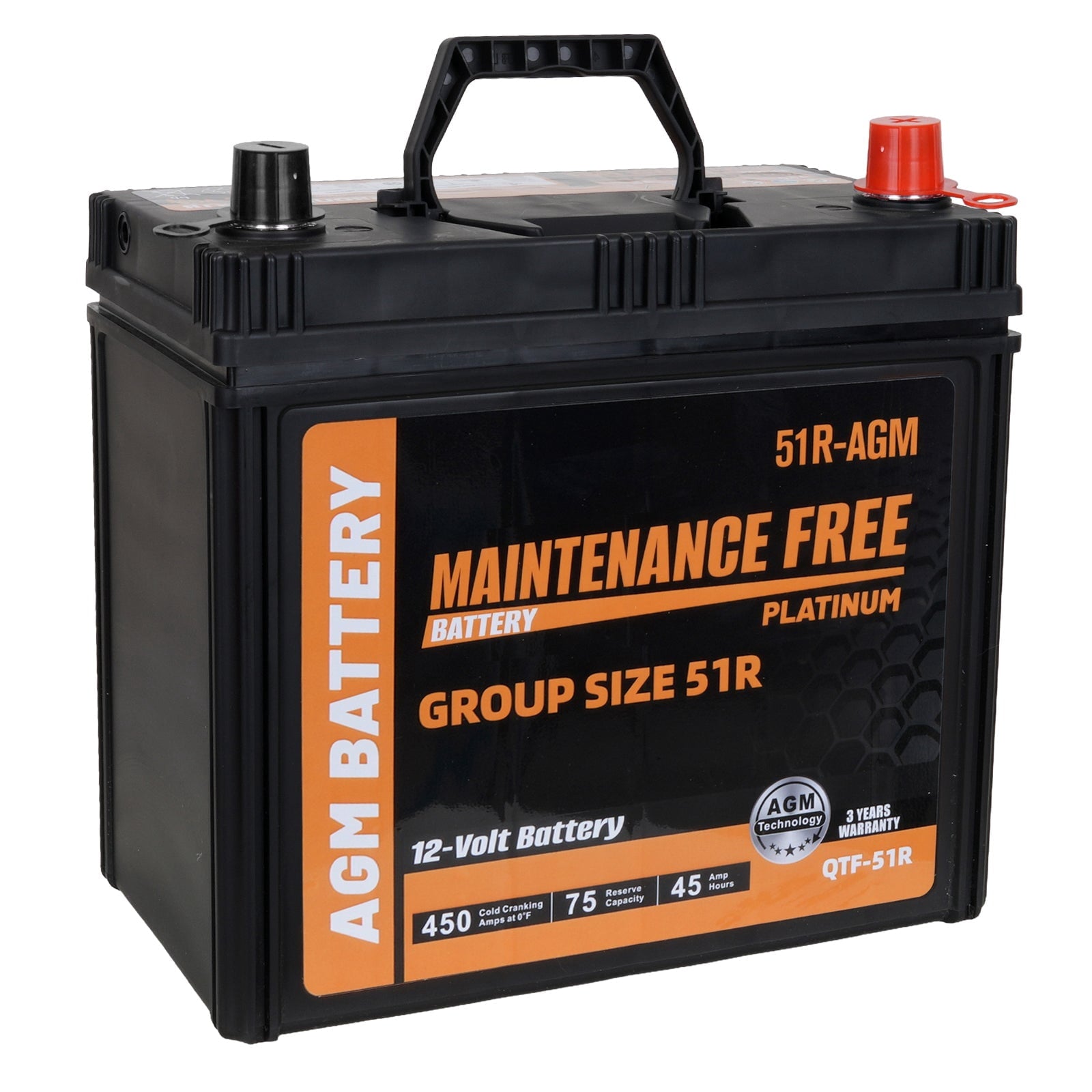 Anlibatt BCI Group 49 Battery, AGM 12 Volt Rechargeable Automotive Batteries for Car, H8 900CCA 95Ah 160RC Maintenance Free