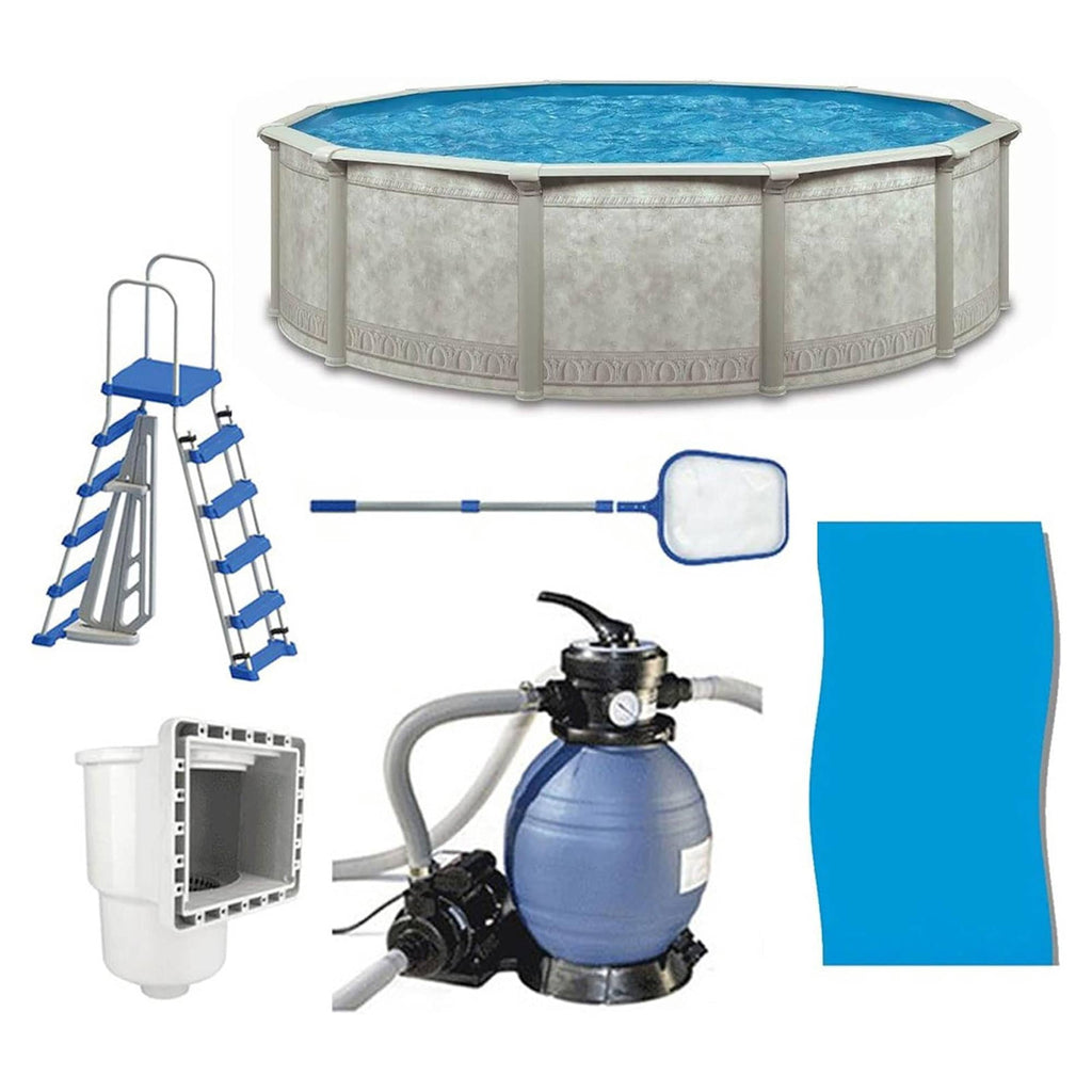 Aquarian Phoenix 18' x 52 Steel Frame DIY Family Above Ground Pool Kit