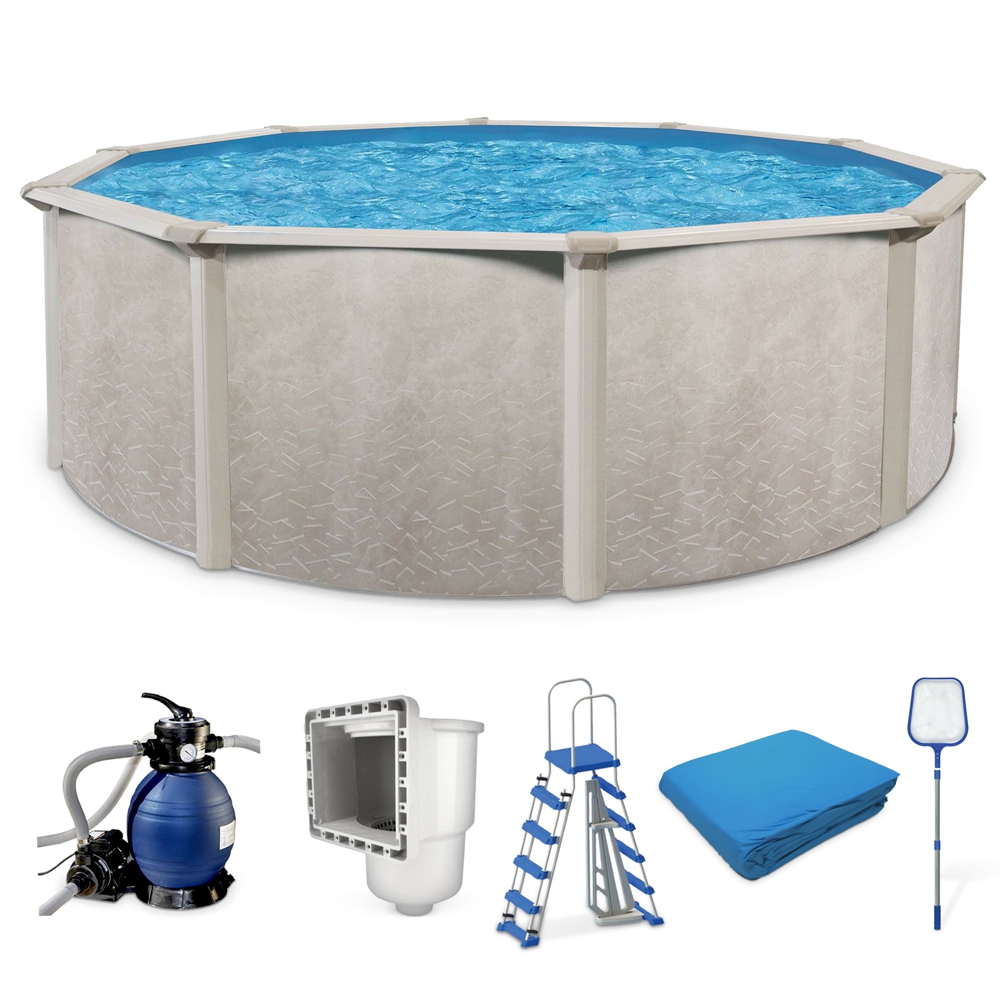 Aquarian Phoenix 18' x 52 Steel Frame DIY Family Above Ground Pool Kit