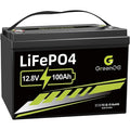 ‎GreenOE 12V 100Ah LiFePO4 Battery Group 31 with Built-in 100A BMS, 15000 Deep Cycles Rechargeable Lithium Battery Prefect for Solar System, Rvs, Marine, Vans, Trailer,Trolling Motor, Backup, 1 Pack