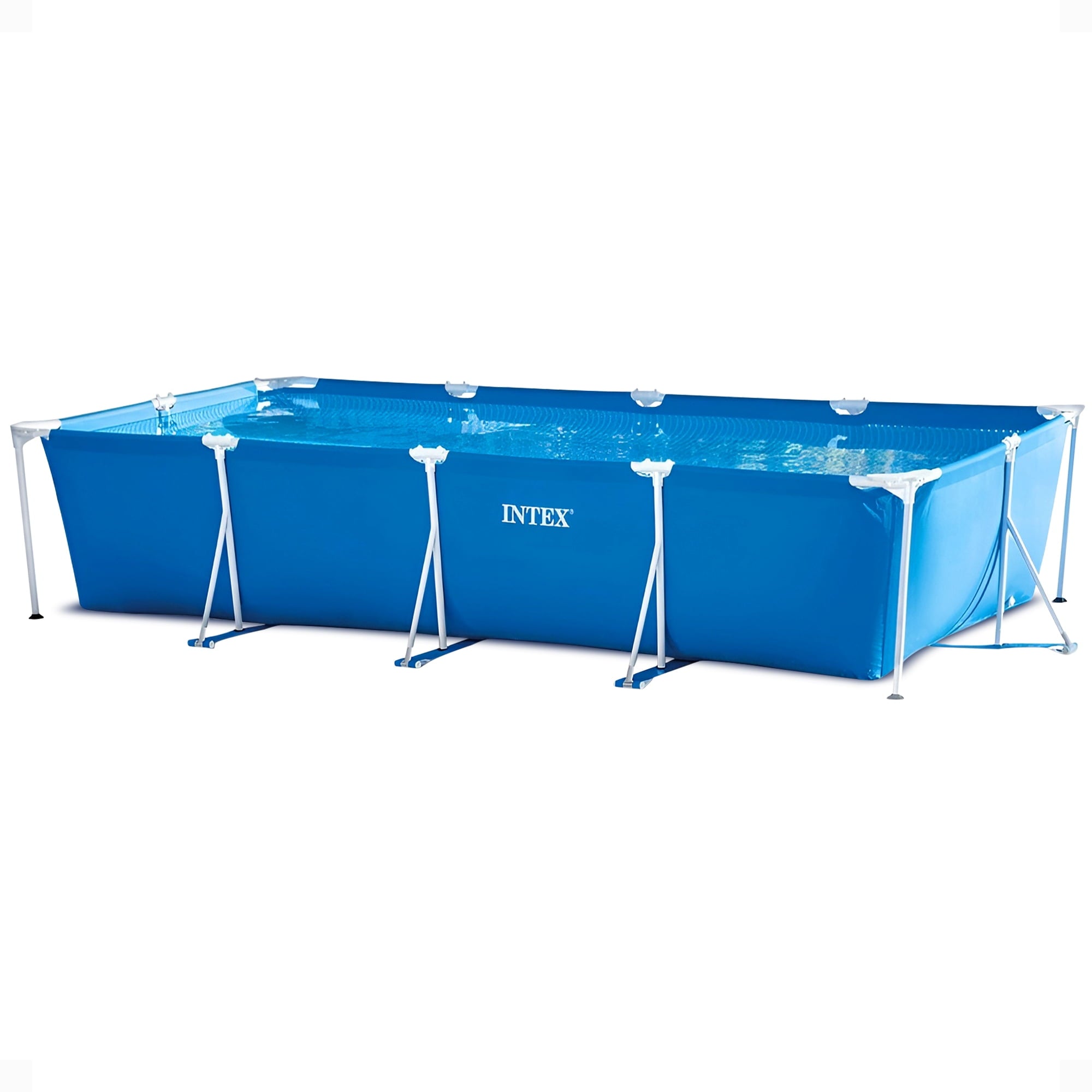 Intex 14.75' x 33 Rectangular Frame Above Ground Outdoor Swimming Pool