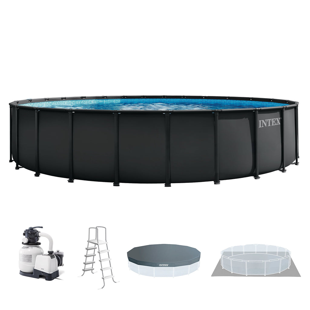 INTEX 26339EP Ultra XTR 24' x 52 Round Frame Above Ground Swimming Pool Set with Pump