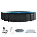 INTEX 26339EP Ultra XTR 24' x 52 Round Frame Above Ground Swimming Pool Set with Pump