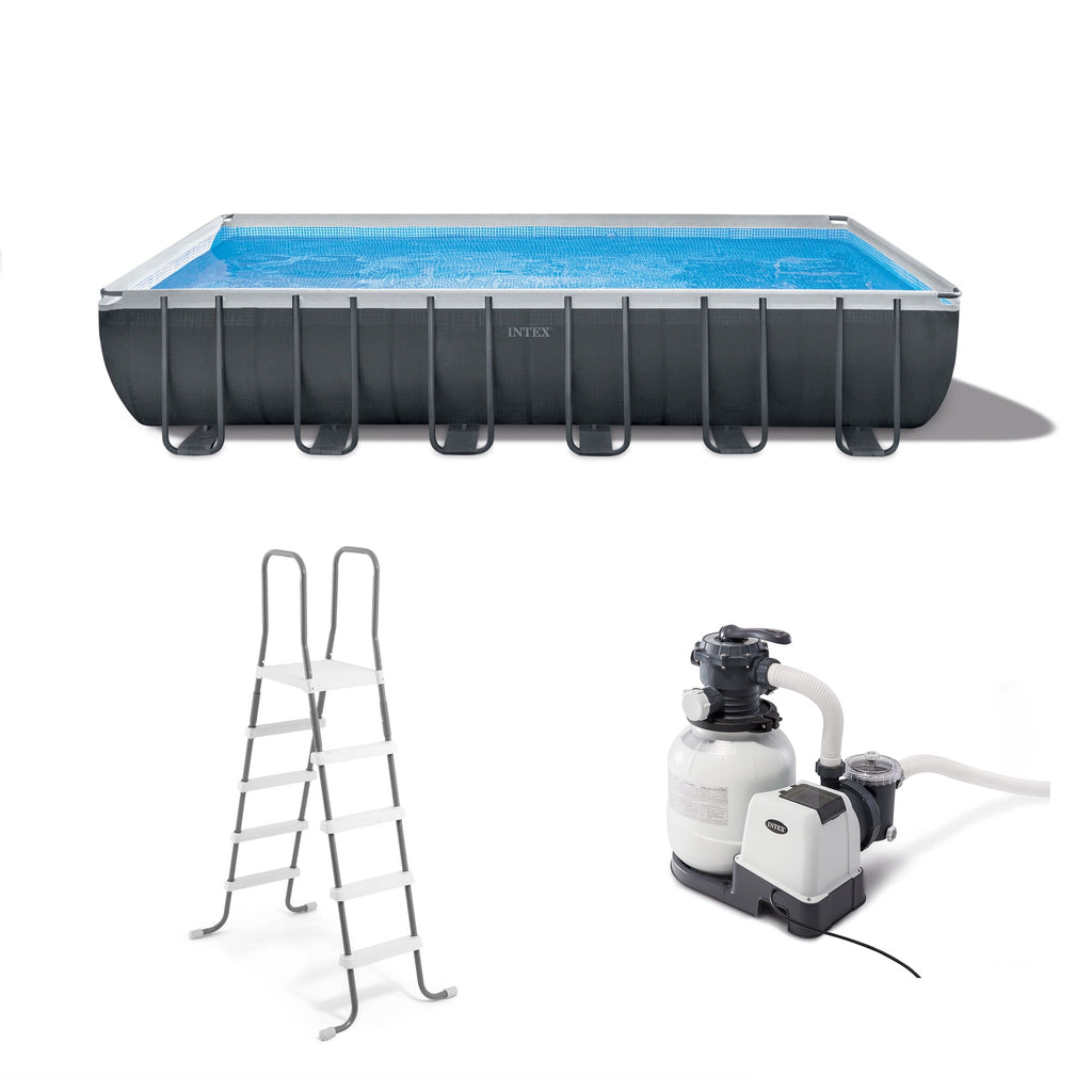INTEX Ultra XTR 32ft x 16ft x 52in Above Ground Pool Set, Sand Filter Pump