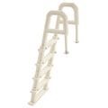 KFFKFF Pool Access Ladder, Angled at 75°, Dual Handrails with 5 Steps, Anti-slip and Robust, Supports up to 300 lbs, Suitable for 48-54 Inch Inground and Above-ground Pools
