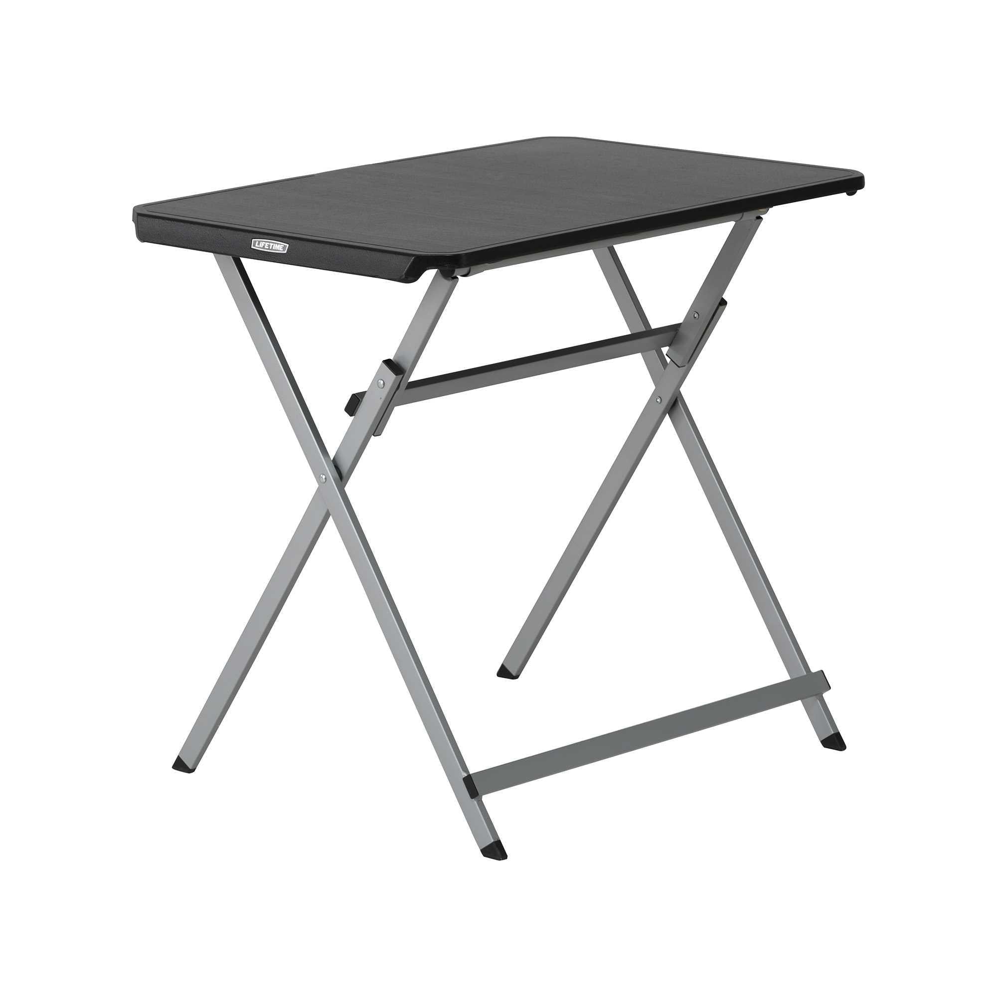 Lifetime 30-Inch Rectangle Folding Table, Light Commercial Grade, Indoor/Outdoor, Black
