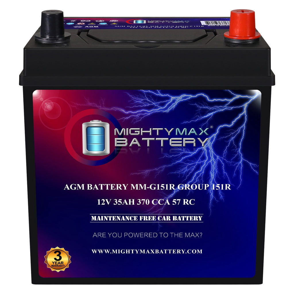 MM-H5 Start and Stop Car BCI Group Size 47 12V 60 AH, 100RC, 680 CCA Rechargeable AGM Car Battery
