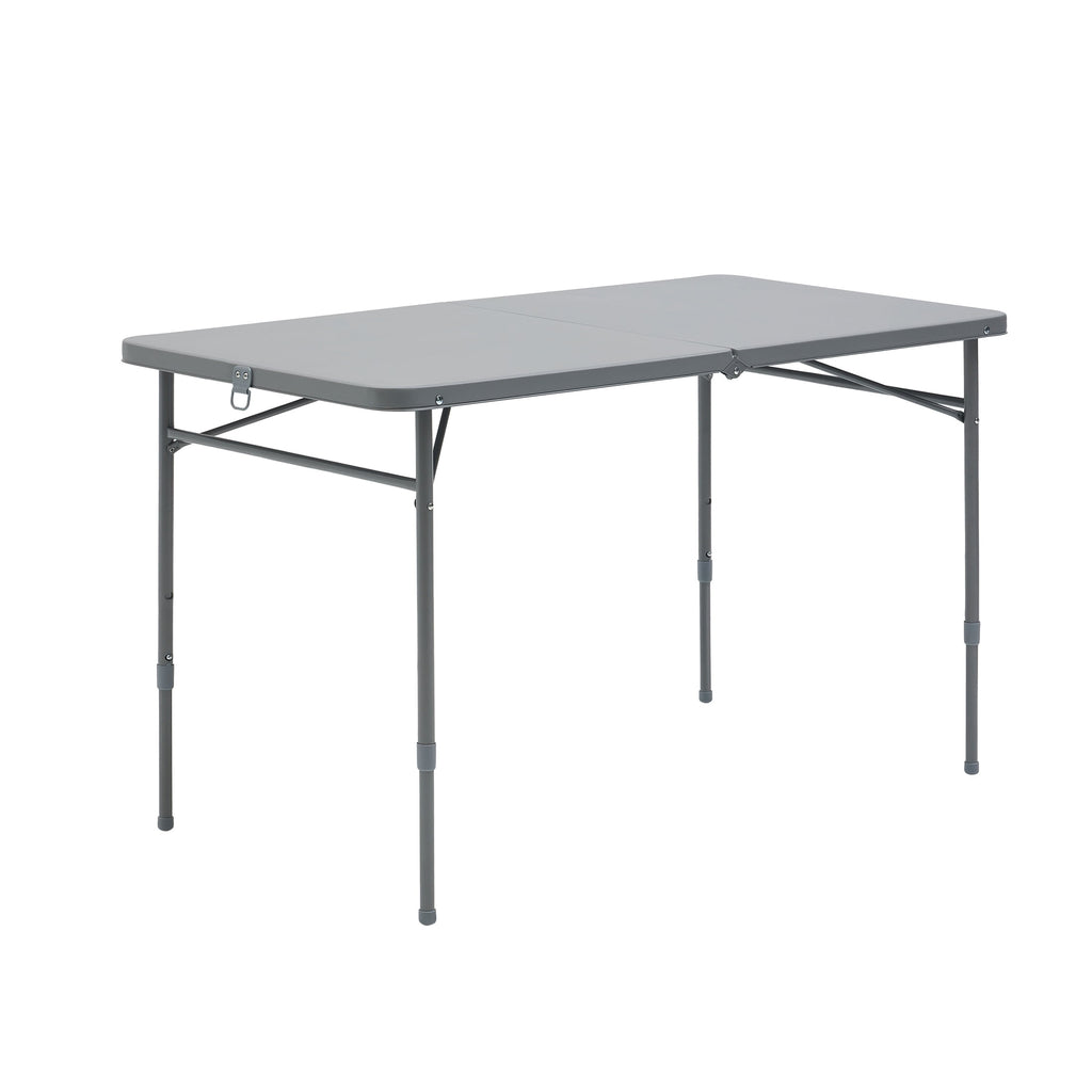 Mainstays 4' Adjustable Height Centerfold Folding Table, Black