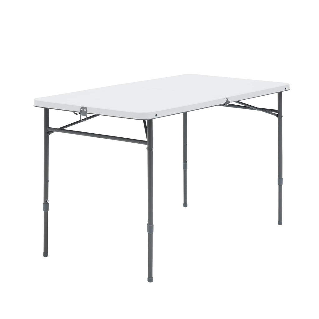 Mainstays 4' Adjustable Height Centerfold Folding Table, Black