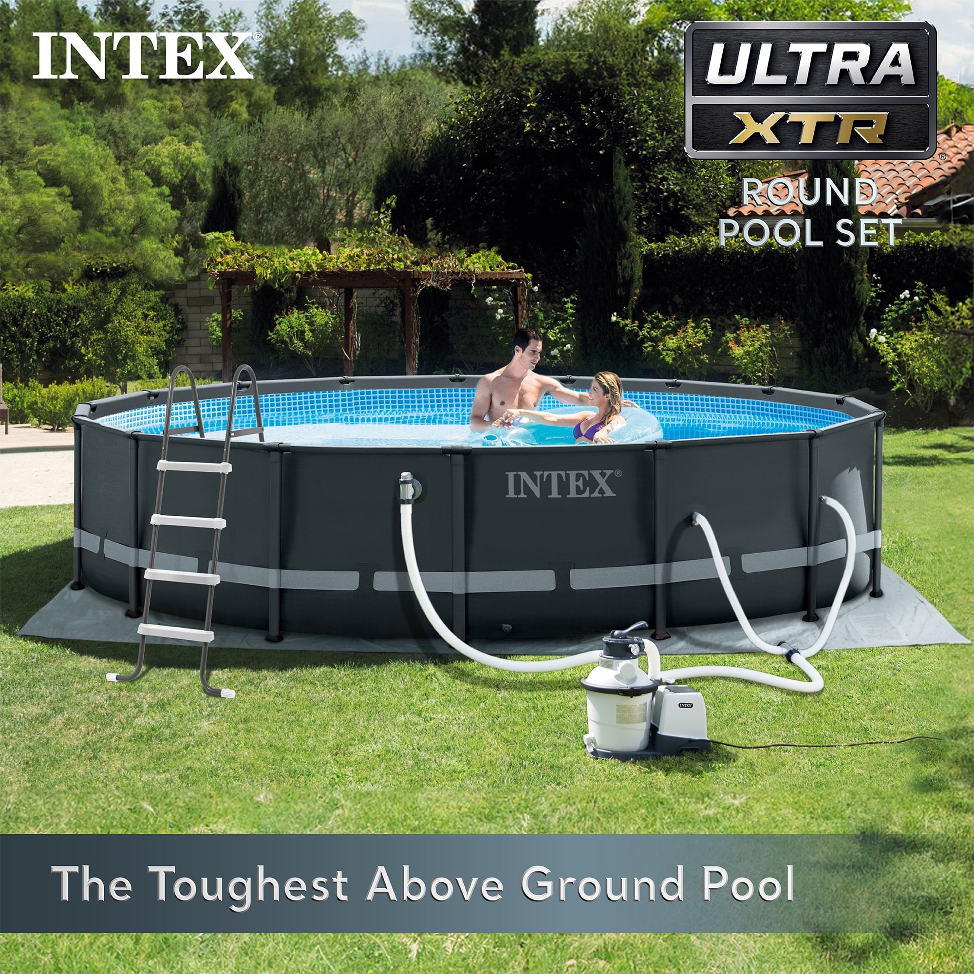 INTEX Ultra XTR 16ft x 48in Above Ground Swimming Pool Set w/ Filter Pump