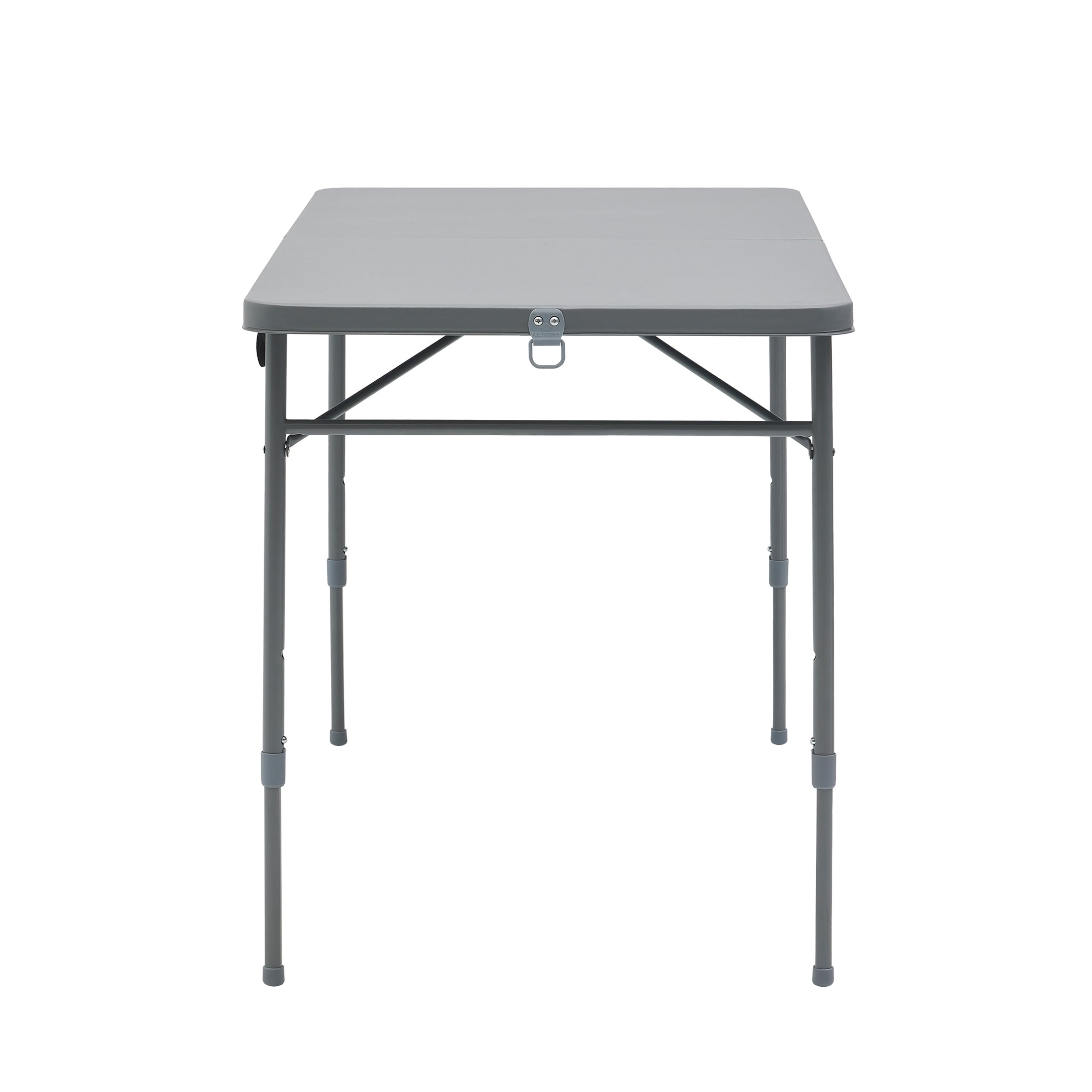 Mainstays 4' Adjustable Height Centerfold Folding Table, Black