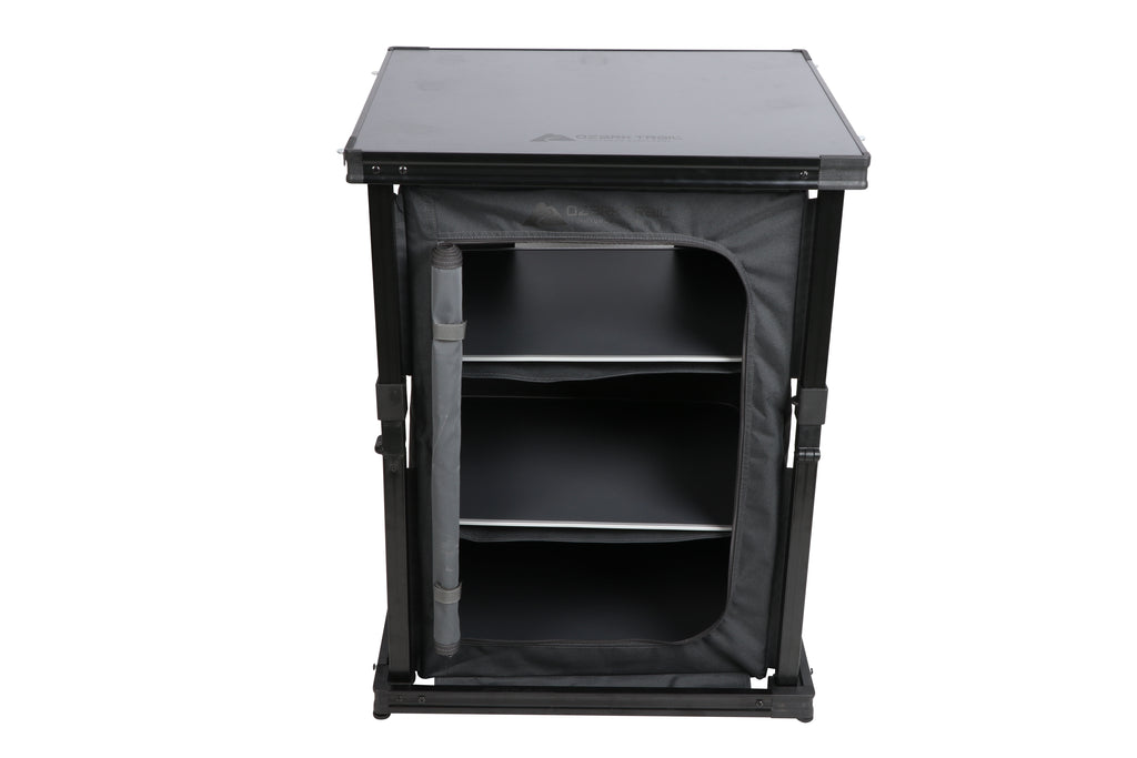 Ozark Trail Kitchen Organizer Hardtop Table, Gray, 23 x 20 x 31