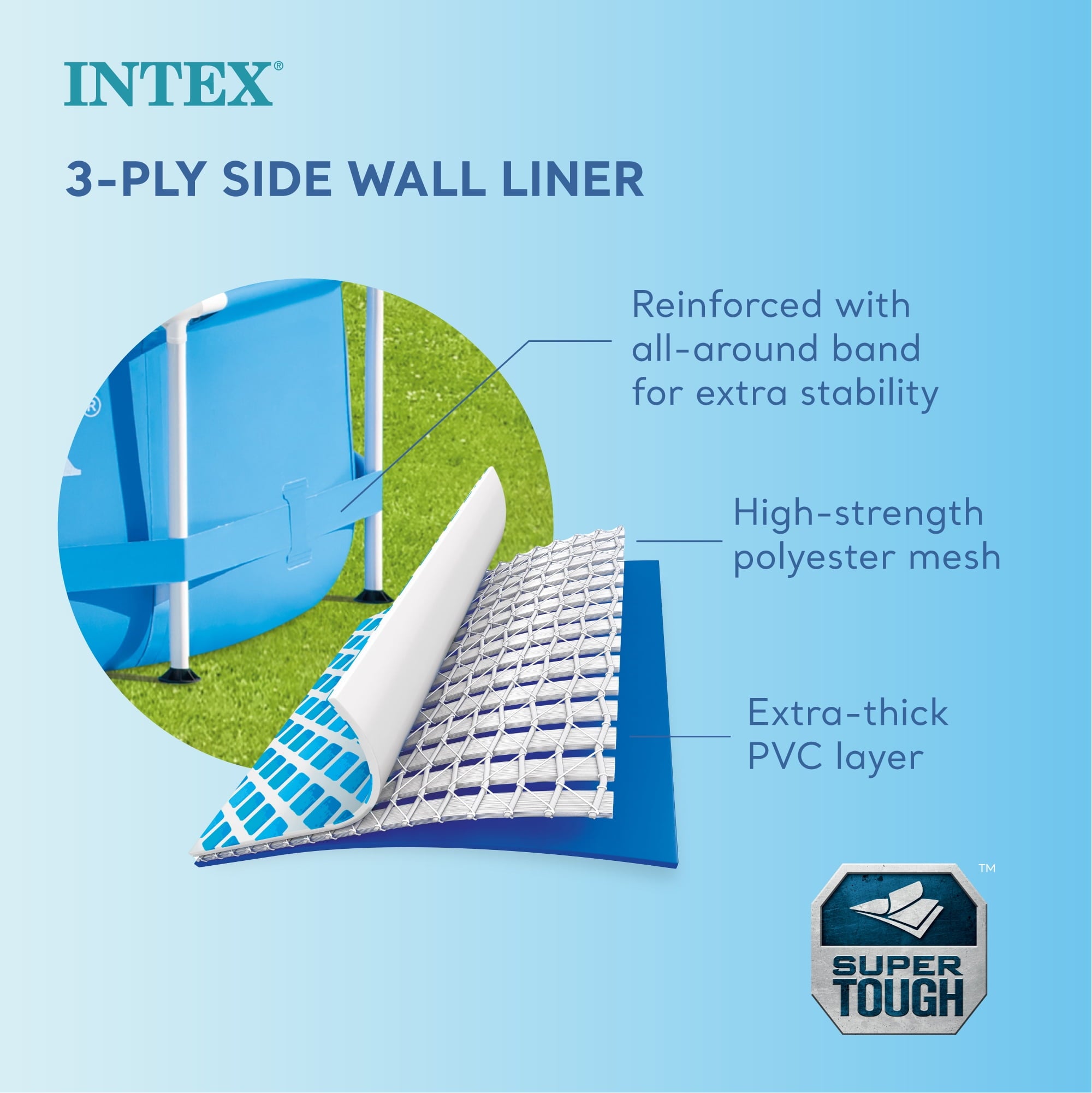 INTEX Metal Frame 10ft x 30in Above Ground Swimming Pool Set w/ Filter Pump