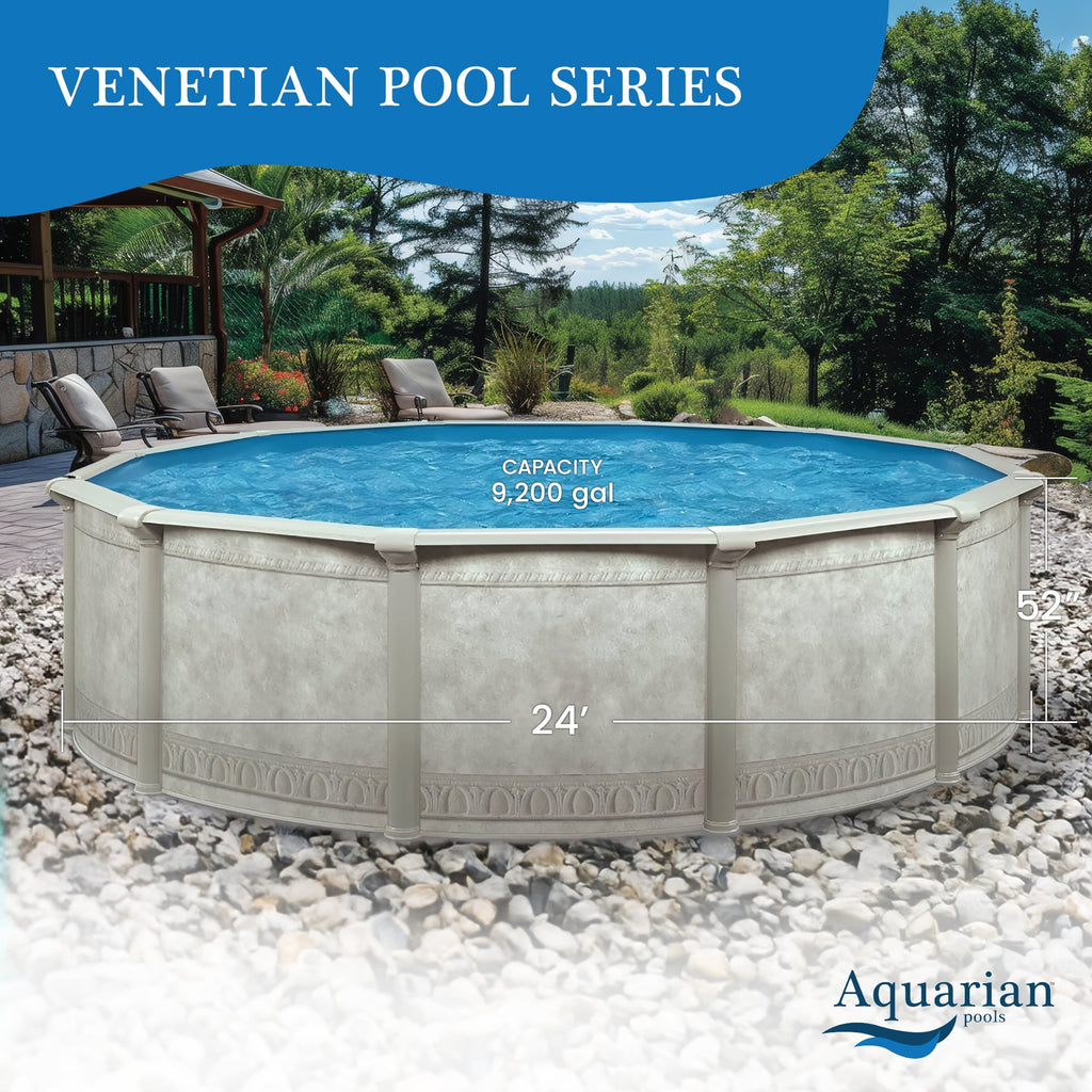 Aquarian Phoenix 18' x 52 Steel Frame DIY Family Above Ground Pool Kit