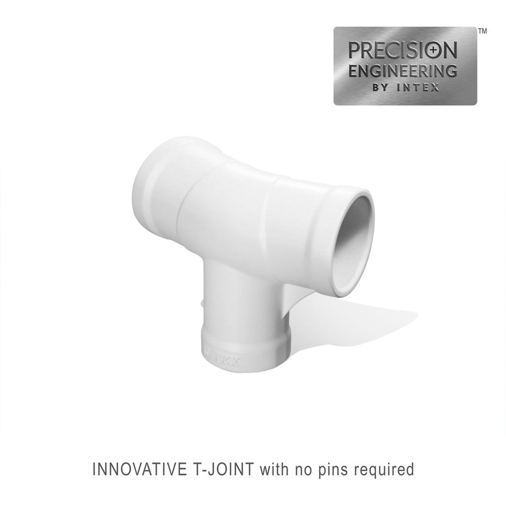 Intex: Beachside Metal Frame Pool - 10' x 30 - Above Ground Swimming, Puncture-Rust Resistant, T-Joint Setup, Family Water Play, 1185 Gal, 28206EP