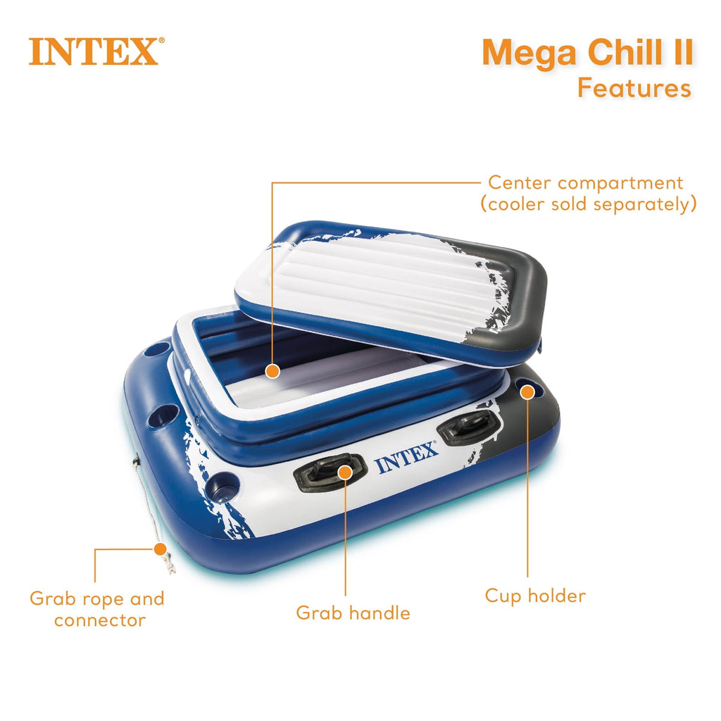 INTEX 32ft x 16ft x 52in Ultra XTR Above Ground Pool, Floats (2 Pack), & Inflatable Cooler