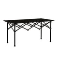 BN-LINK Folding Table Camping Table for Outdoor Barbecue Picnic Table Outdoor Table Garden Table,Lightweight with Carry Bag,47.2 L x 20.5 W x 22 H, Black